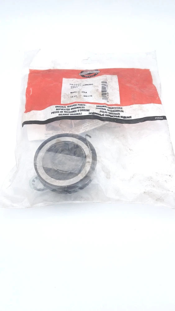 NEW GENUINE OEM BRIGGS & STRATTON PART # 791499 PULLEY/SPRING ASSEMBLY; QTY 1
