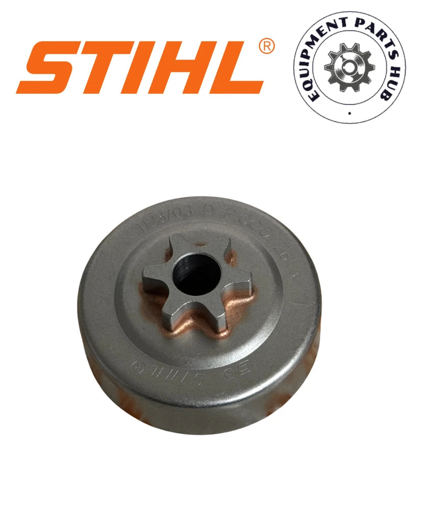 STIHL OEM CLUTCH DRUM SPROCKET 1123 640 2003 3/8" PICCO 6T 017 018 C MS180C 019T