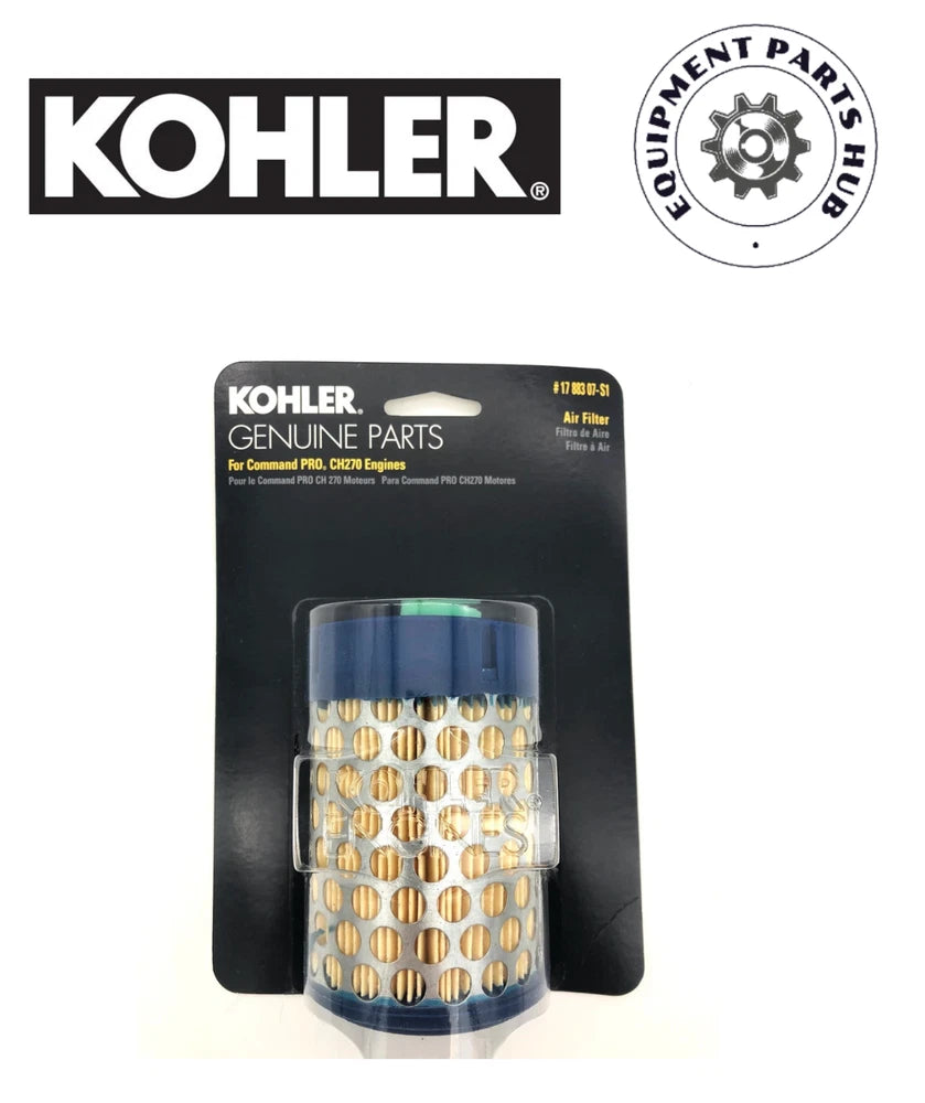 GENUINE OEM KOHLER PART # 17 883 07-S1; AIR FILTER WITH PRE-CLEANER