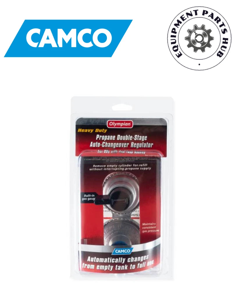 Camco Olympian Heavy Duty Propane Double-Stage Auto-Changeover Regulator - 59005