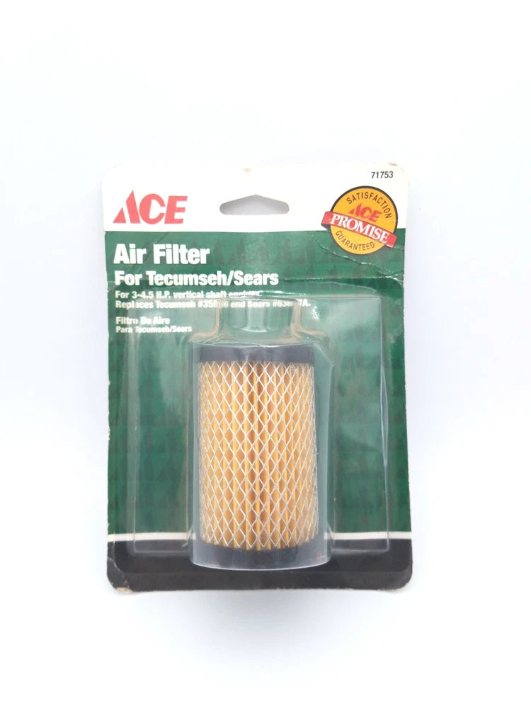 ACE 71753 Air Filter for Tecumseh/Sears, FREE SHIPPING